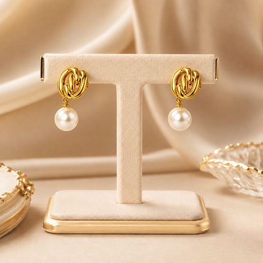 Boucles d’oreilles Élia Perle