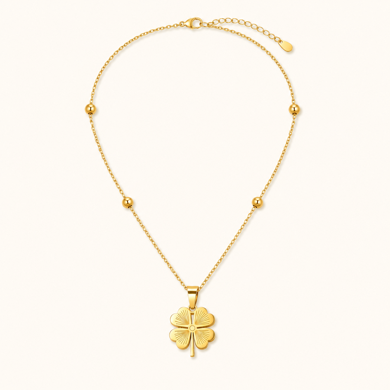 Collier Althéa Trèfle Doré