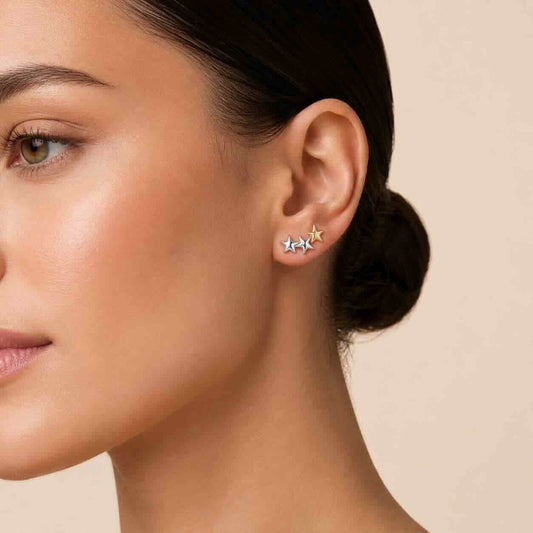 Boucles d’oreilles Céleste Dorées