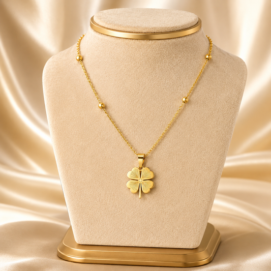 Collier Althéa Trèfle Doré