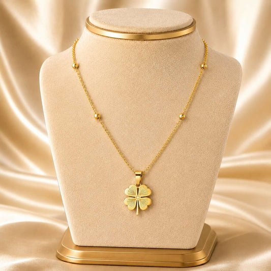Collier Althéa Trèfle Doré